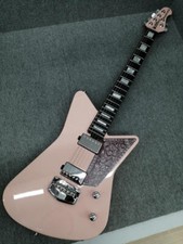 Used Music Man Mariposa Pink Omar Rodriguez Model Electric Guitar With Hard Case
