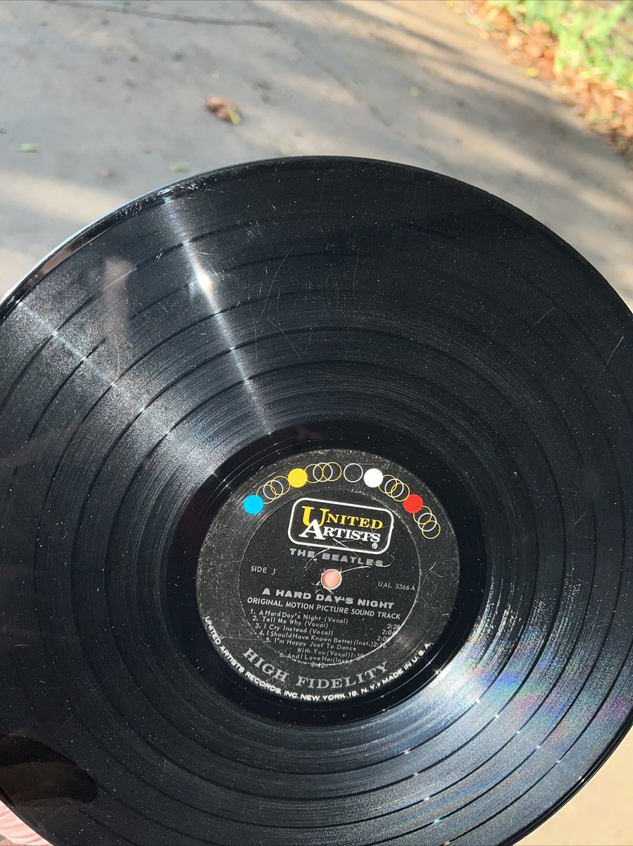 RECORD ALBUM THE BEATLES HARD DAYS NIGHT 1964 MONO ERROR Dub