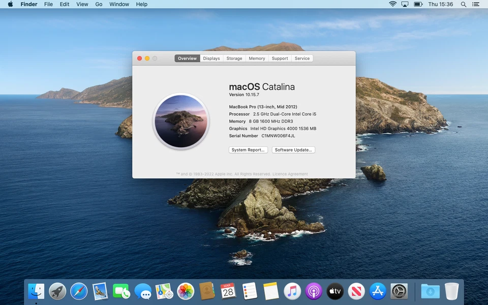 Apple MacBook Pro 13", Intel Core i5, 2.5GHz, 500GB SSD, 8GB RAM, Mid 2012 A1278 - Image 3 of 4
