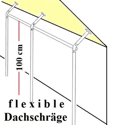 KLEIDERSTÄNDER COMPANY Dachschräge 3 Varianten Wandkleiderständer Kleiderstange Garderobe St.09.100-300