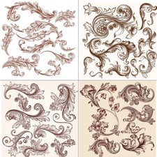 Vintage Victorian Filigree Clear Stamps Scrapbooking Card Making Craft