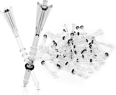 Premium Golf Tees - 5-Prong & 4-Prong Anti-Slip, Enhanced Stability, Unbreakable