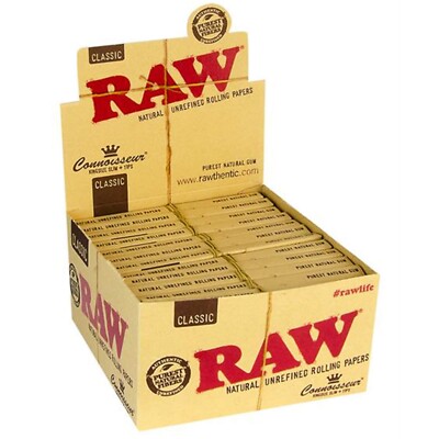 RAW Connoisseur King Size Slim + Tips - 32 Longapers + Filter Tips Per Pack