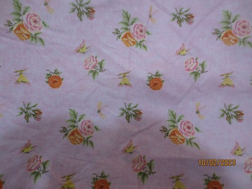 3 yds 10" x 44" wide Debbie Mumm - Joann Fabrics Roses & Butterfly Springtime - Picture 3 of 4