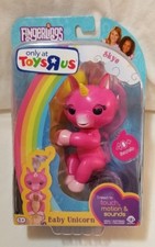 Fingerlings Baby Unicorn SKYE Pink with Rainbow Mane Tail 40 Sounds Toys R Us