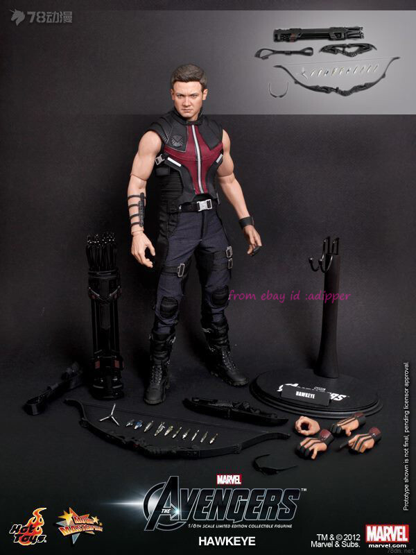 Perfect HT Mms172 1/6 The Avengers Hawkeye Actin Figure In Stock