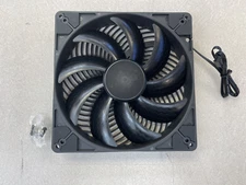 Silverstone 180mm PWM Black Server Fan, Anti Vibration Pads 1200 rpm CC18032H12D
