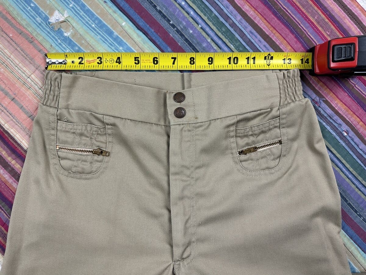Vintage Cotler Pants Size 26x29 Beige Nylon 70s Talon Zipper Vintage Cotler Pants Size 26x29 Beige Nylon 70s Talon Zipper