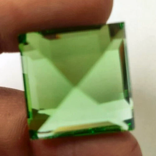 AAA+ 53.15 Ct. Large Green Amethyst Square Cut Loose Gemstone Gift for Women/Her - Image 4 of 4