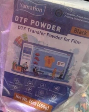 Yamation Black DTF Powder 16 Oz