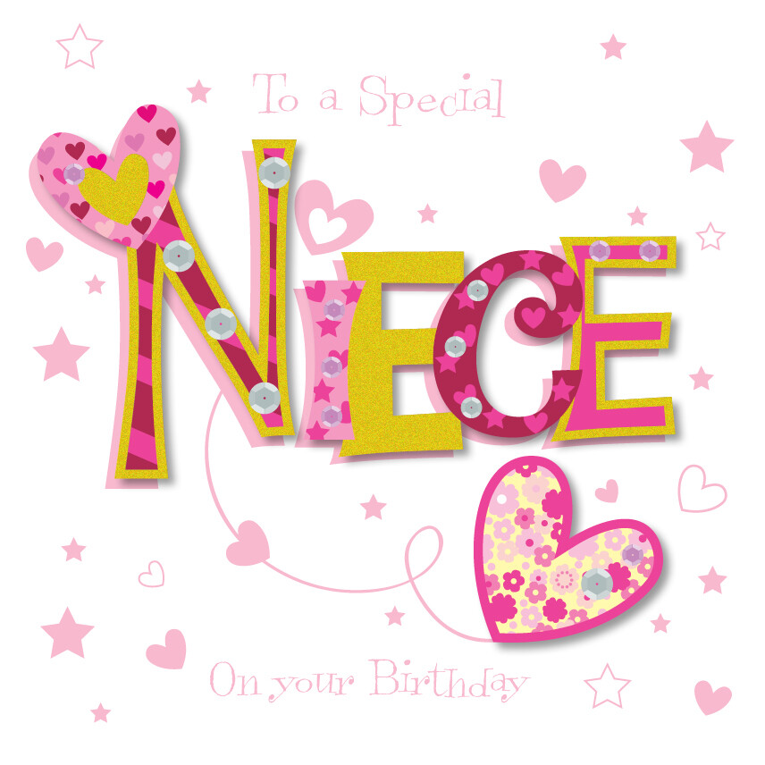 Special Niece Happy Birthday Greeting Card By Talking Pictures Cards