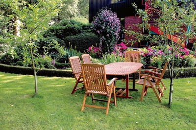 Garden Pleasure Garten Holz Tisch Ausziehbar Bangkirai Esstisch