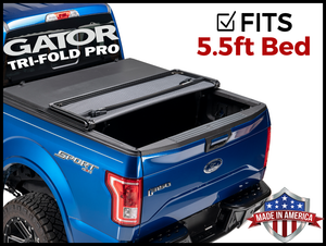 Gator Pro Premium Tri Fold Tonneau Cover Fits 2015 2019 Ford F150 5 5 Ft Ebay