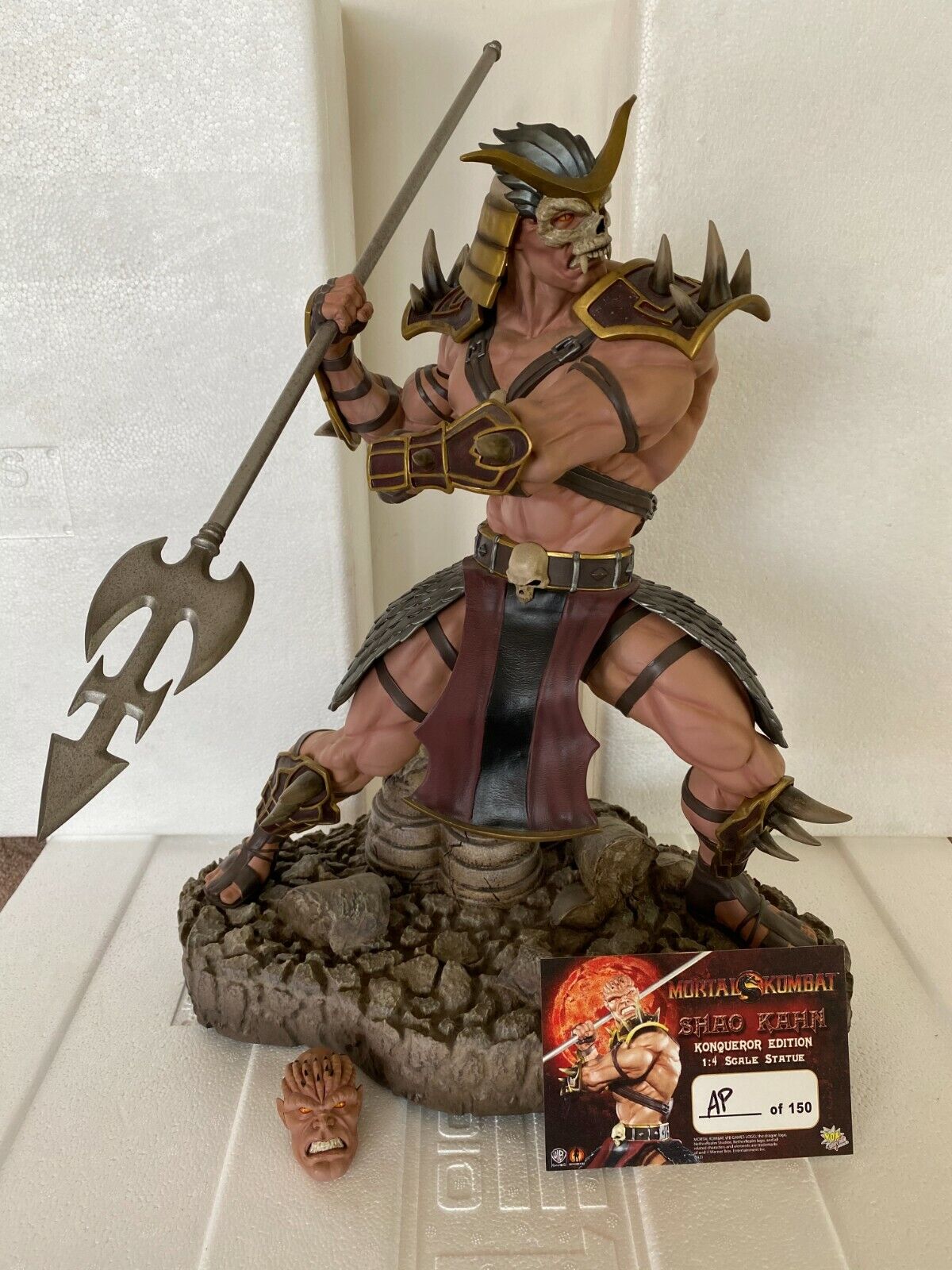 Mortal Kombat Shao Kahn on Throne Statue by Pop Culture Shoc