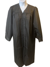 WeGraduate Black Matte Graduation Gown Fits 6Ft to 6FT 2" Size 57 Full Zipper