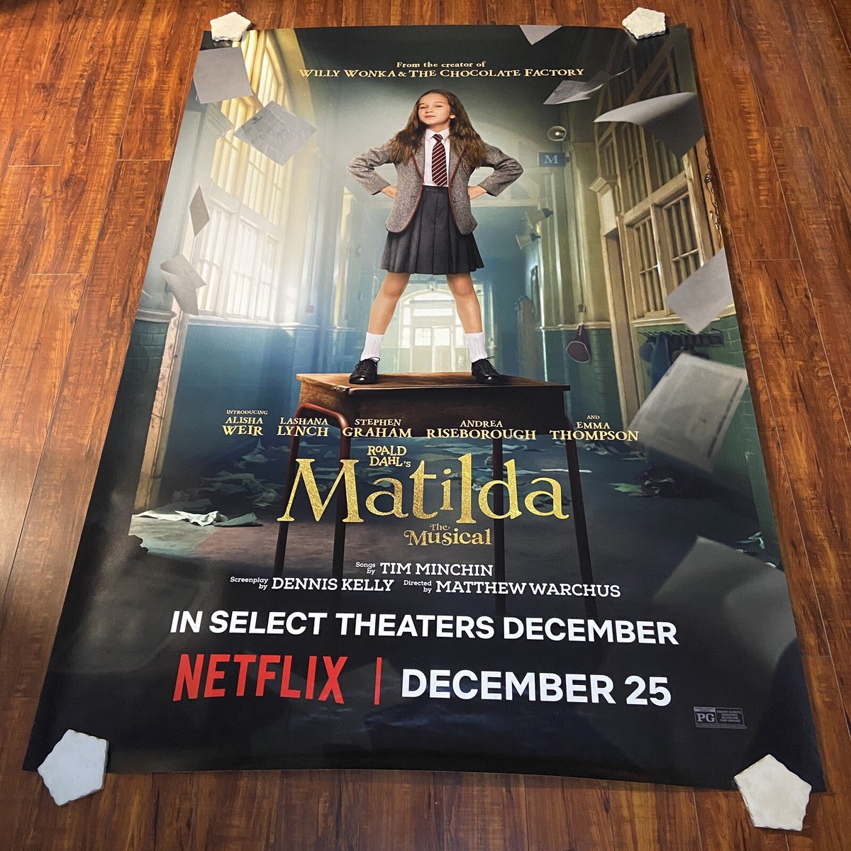 Matilda The Musical 2022 NETFLIX ORIGINAL Bus Shelter BusStop