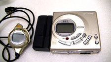 Restored VINTAGE SHARP MINIDISC WALKMAN PLAYER RECORDER MT821, Works very well