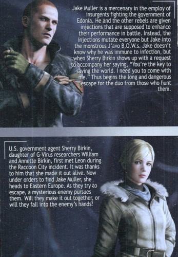 Resident Evil 6 Capcom Decal Jake Muller Sherry Birkin C2012 - Picture 2 of 2