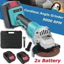 21-Volt MAX 4in. Cordless Angle Grinder Handle Angle Grinder With 2 Battery+Box
