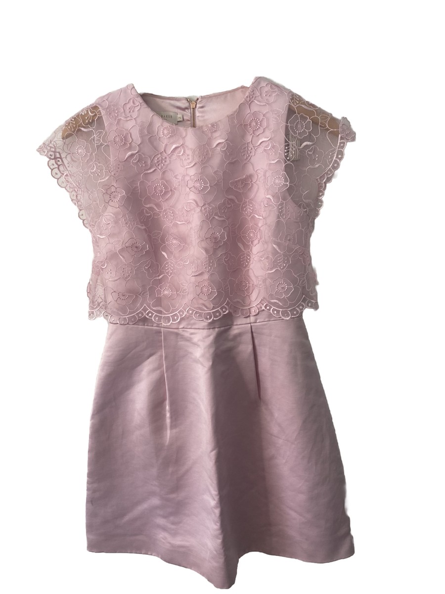 Ted Baker Dabria pink floral bodice dress Women's size 2 US 6