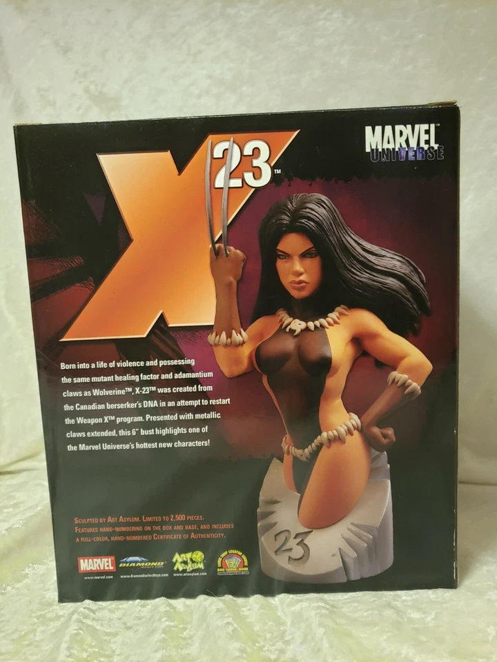 X-23 Bust Diamond Select Marvel Universe Art Asylum 2006 盒装 — 第 3/4 张图片