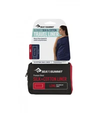 SEA TO SUMMIT SILK / COTTON TRAVEL LINER SLEEPING BAG LINER LONG RECTANGULAR