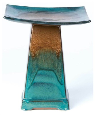 Zen Bird Bath in Aqua ID 3406822 | eBay