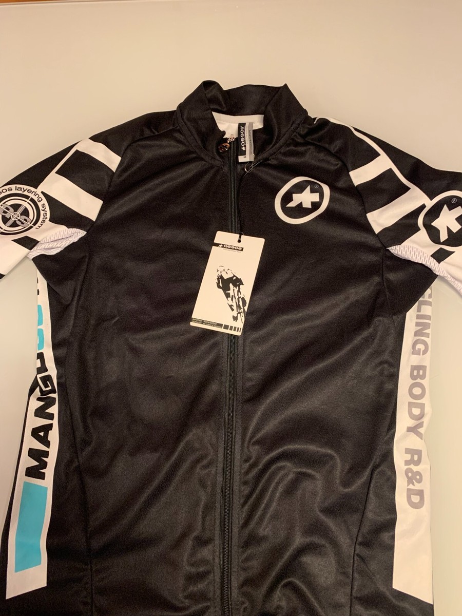ASSOS Men SS. Mangusta S7 Black Summer Jersey Size M New | eBay