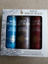 Ben Bracken Single Malt Scotch Whisky  40% Vol  3 x 5 cl