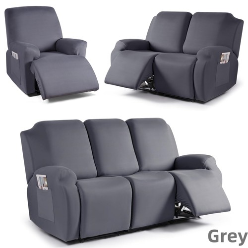 Elastic Recliner Chair Sofa Covers 1/2/3 Seater Washable Sofa Covers Full Cover - Picture 38 of 40