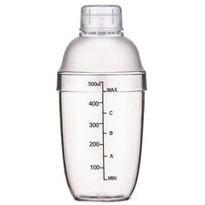 Image of Cocktail Shaker 300ml-1000ml Clear 500cc Cocktail Shaker Acrylic