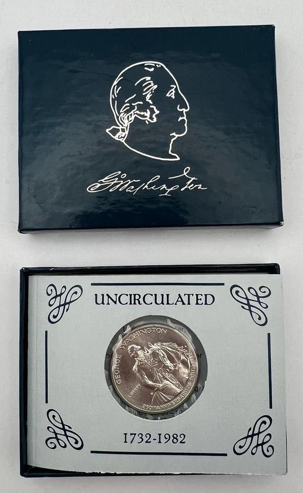 George Washington Commemorative 1982 D 1st 90% Coin Since 1964 Minted BU - Image 3 of 4