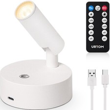 Wireless LED Spotlight Indoor with Remote Up Lights Indoor Dimmable Picture L...