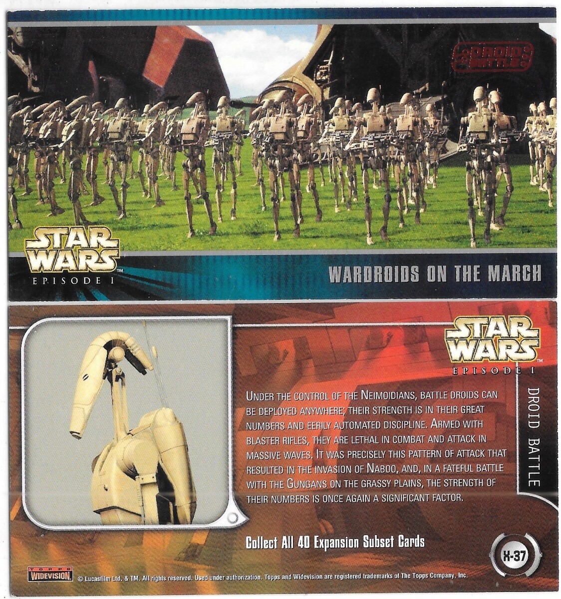 Star Wars Episode I Widevision Expansion Subset Cards Topps 1999 YOU CHOOSE CARD - Picture 36 of 38