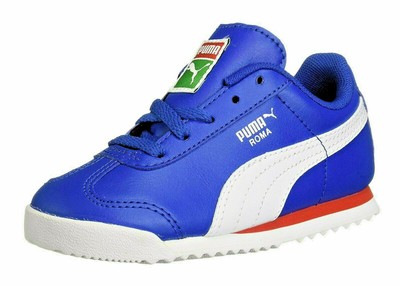 puma roma red white blue
