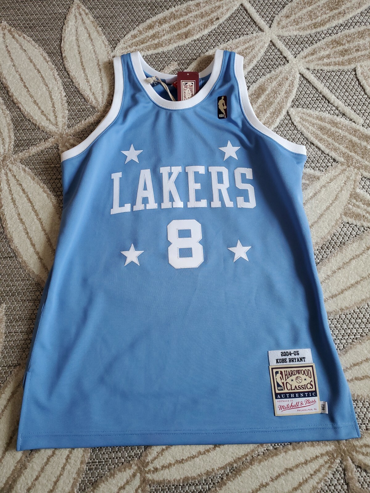 Men's Los Angeles Lakers Kobe Bryant Mitchell & Ness Light Blue 2004/05 #8  Authentic Jersey