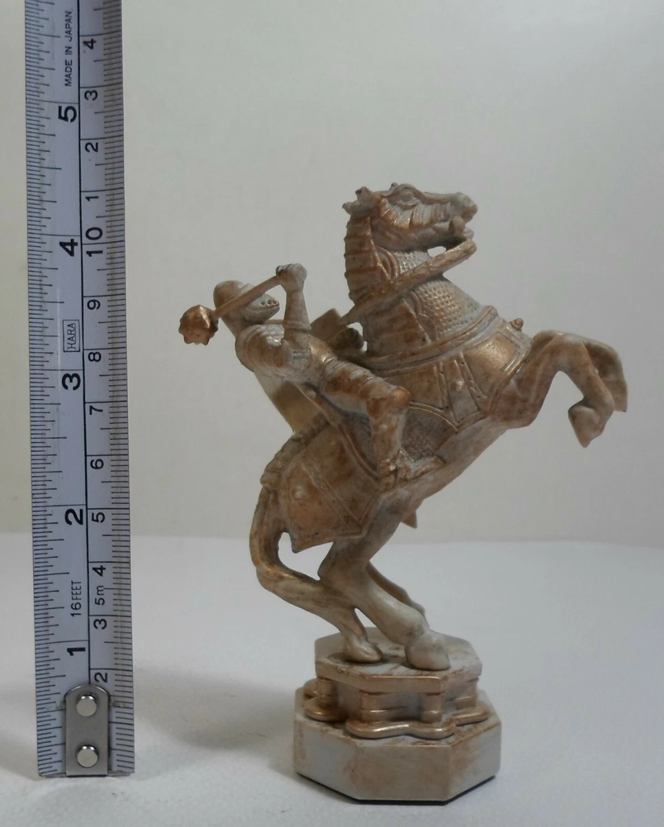 DeAGOSTINI HARRY POTTER WIZARD CHESS WHITE GOLD KNIGHT PIECE A