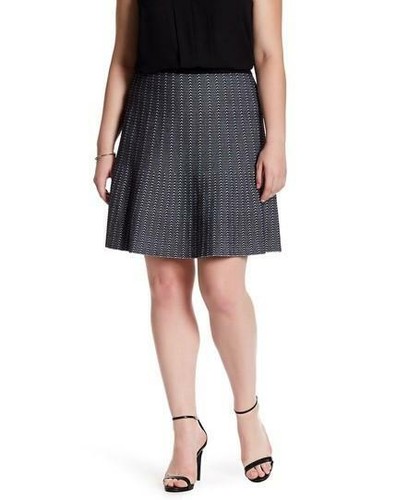 Rachel Rachel Roy New Black Women's Size 0x Plus Stretch Knit Skirt