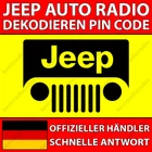✅JEEP RADIO DECODING PIN CODE COMPASS GRAND CHEROKEE RENEGADE WRANGLER VP2✅