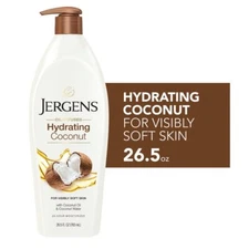 Hand and Body Lotion Hydrating Coconut Body Lotion Jergens Skin Care 26.5 Oz