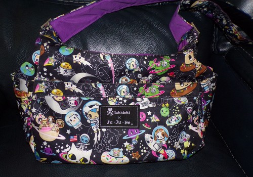 TOKIDOKI JU*JU*BE Space Place Be Prepared Bag With Changing Pad HTF Diaper Bag