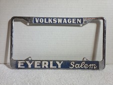Vintage Eyerly Volkswagen License Plate Frame - Salem Oregon