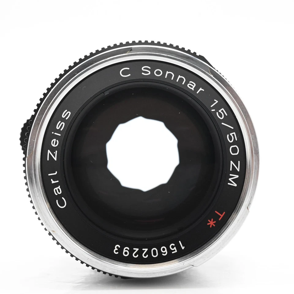 Lente de enfoque manual Zeiss 50 mm f1,5 C Sonnar T* ZM montaje Leica M #293 Foto 3 de 4