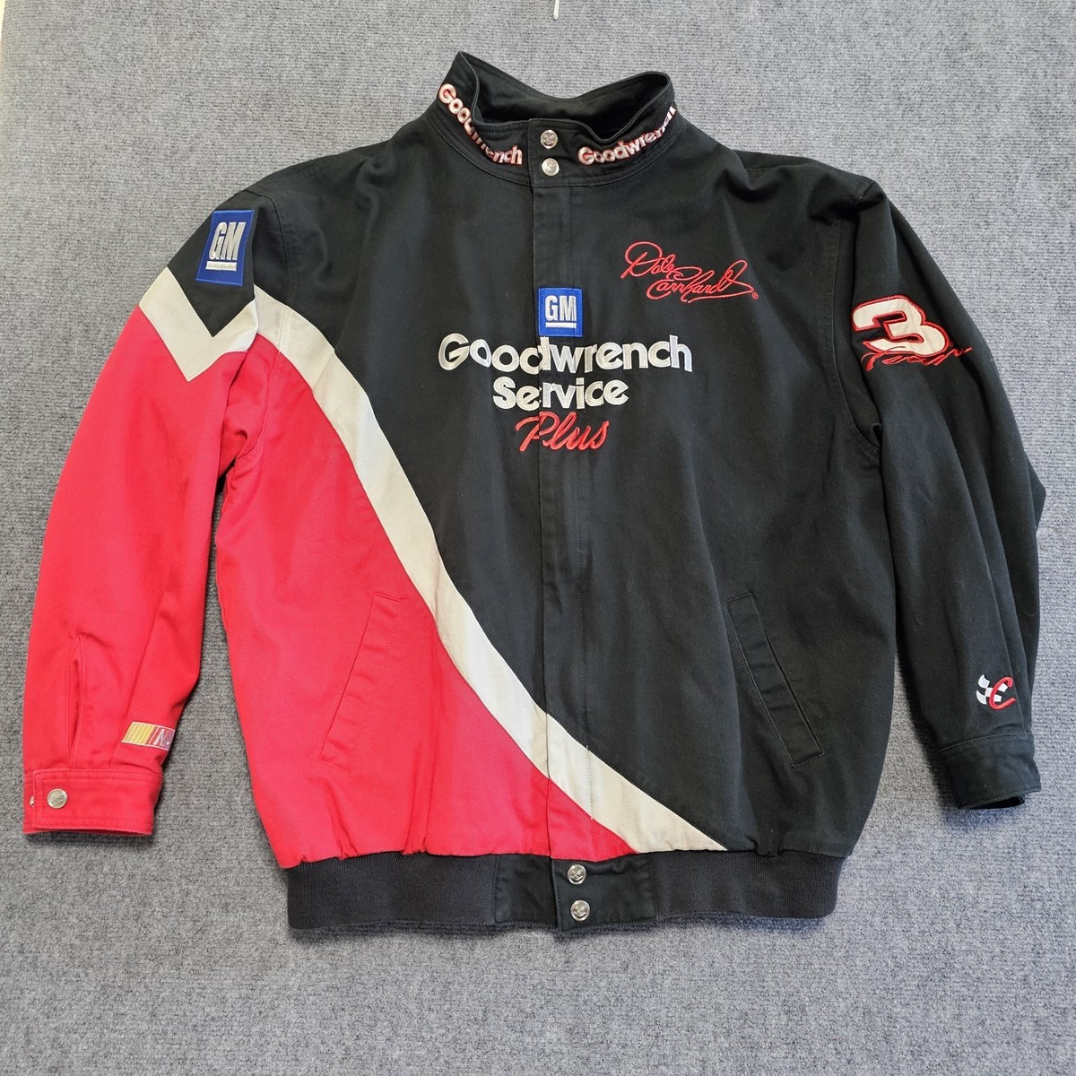 Vtg Dale Earnhardt NASCAR #3 Jacket Chase GM Goodwrench Service