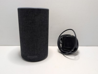 Amazon Echo 2nd Gen Smart Speaker Alexa Charcoal Fabric With Cord Tested