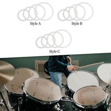 4 Pieces Dampening Drum Mute Rings Practical Accessories Professional Drum Parts