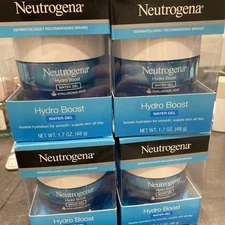Lot of 4 - Neutrogena Hydro Boost Water Face Gel for Dry Skin - 1.7 oz / 50 ml