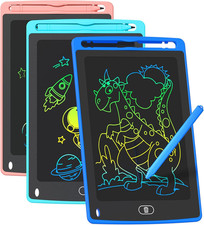 3 Pack LCD Writing Tablet for Kids, 8.5 Inch Colorful Doodle Board Drawing Table