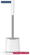 Toilet Brush, Toilet Brush and Holder Set, Bristles Toilet Bowl Brush Head with