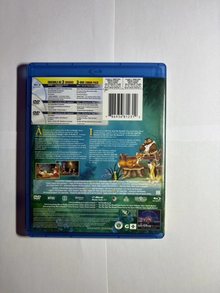The Fox and the Hound 1&2 (30th Anniversary Edition Blu-ray)  - Image 2 of 4